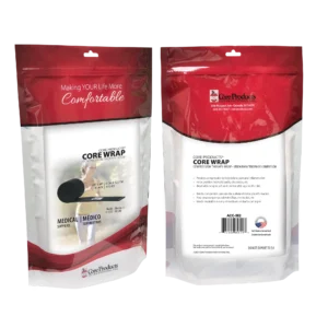 Core Black Neoprene Core Wraps, Compression Therapy Wrap