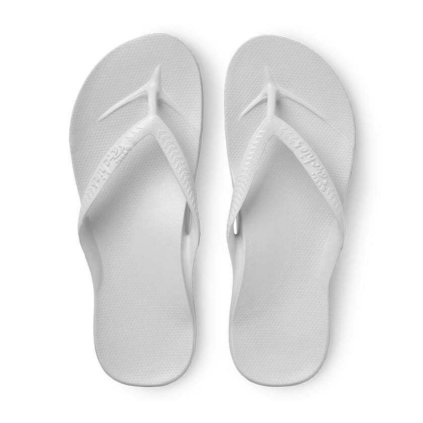 Archies Flip-Flops in White - Chiro1Source