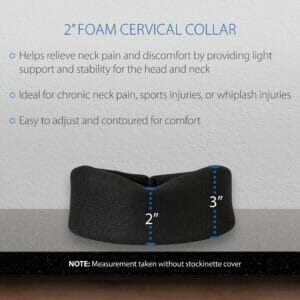 Foam Cervical Collar in Black - 2"