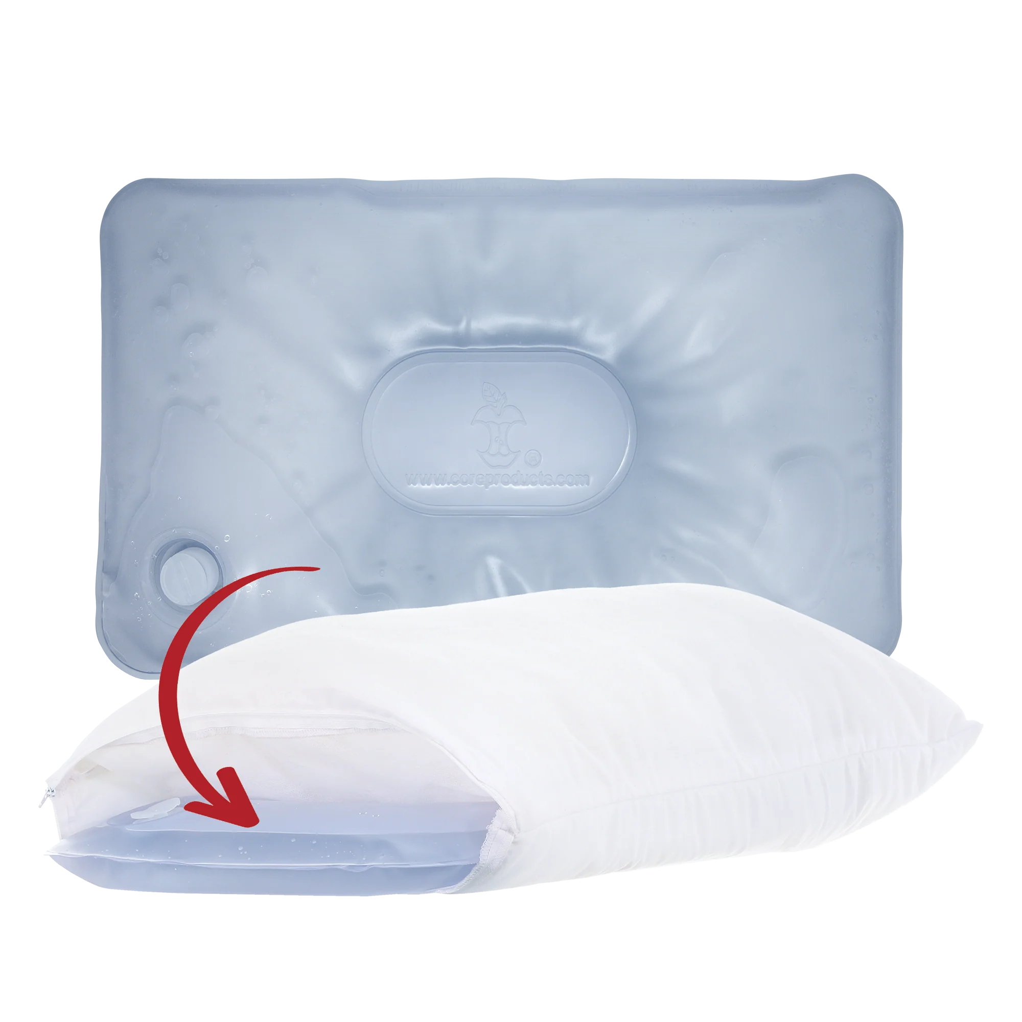 Tri-Core® Water Pillow Adjustable Cervical Support Pillow Tri-Core® Water Pillow Adjustable Cervical Support Pillow