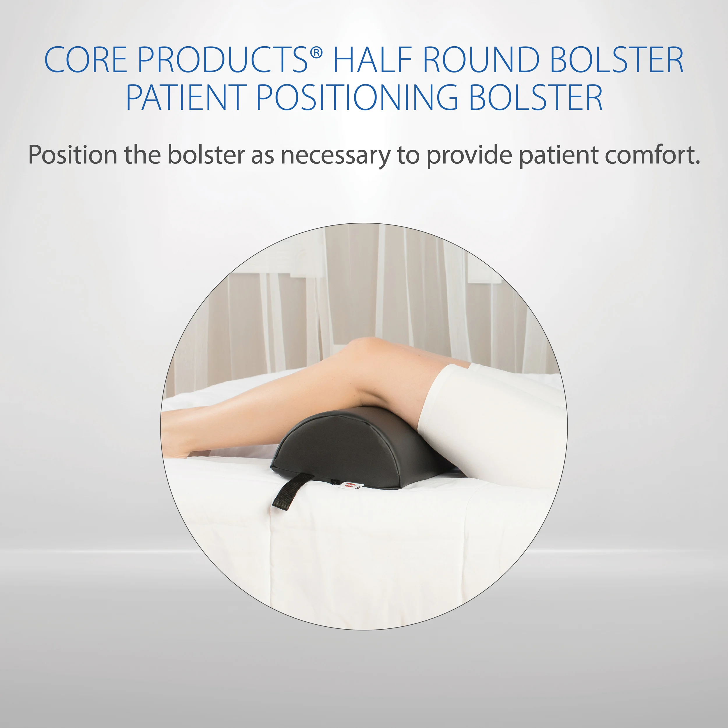 Positioning Bolster Half Round Black Positioning Bolster Half Round Black