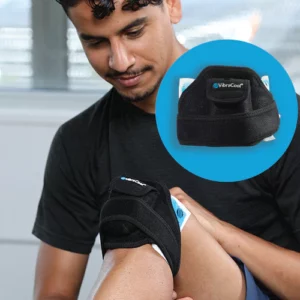 VibraCool - Knee/Ankle Cuff 28”, 10-min Unit, Four Chamber Ice Pack (+$19)