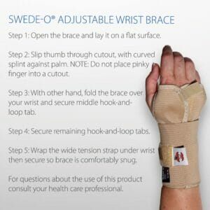 Swede-O® Adjustable Wrist Brace