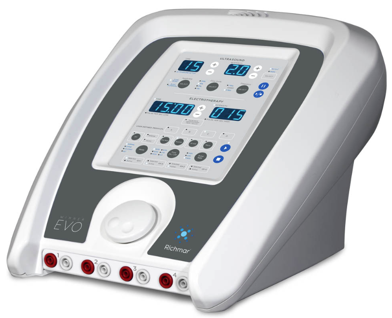 Richmar Evo 4 Channel Combo with Free Cart & Therapy Hammer Richmar Evo 4 Channel Combo with Free Cart & Therapy Hammer