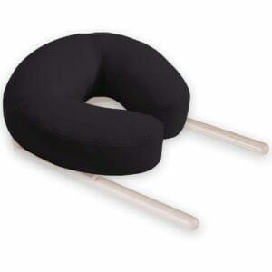 Crescent Headrest for Massage Table - Black