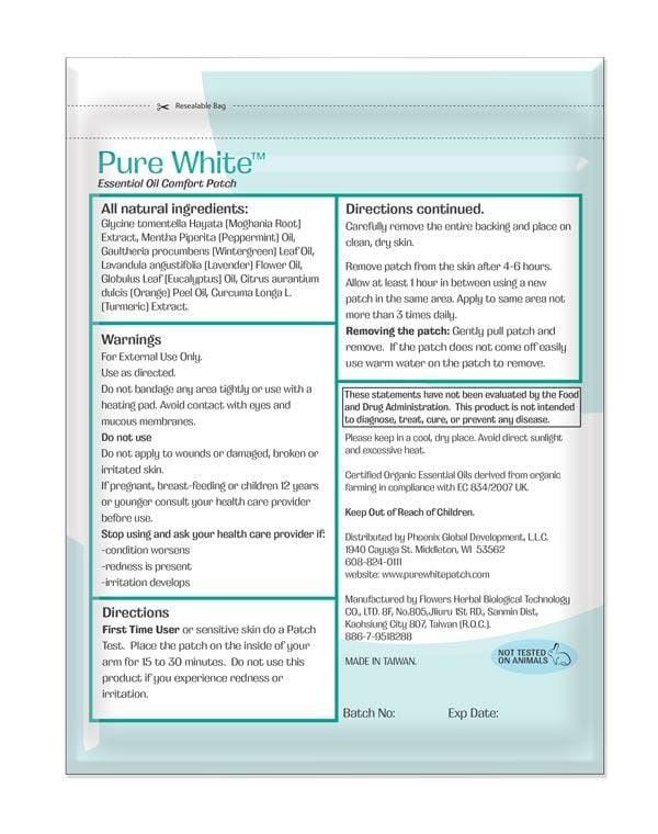 Pure White (Essential Oil Comfort Patch)