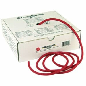 TheraBand Professional Latex Resistance Tubing (Choose from Kits or 100' Bulk) - 100ft. Red, Medium
