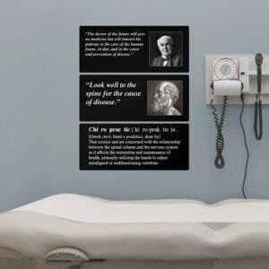 Chiropractic Quotes - Removable Wall Graphic - Small 11"x17"
