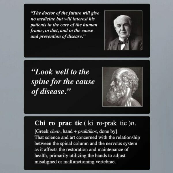 Chiropractic Quotes - Removable Wall Graphic