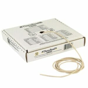 TheraBand Professional Latex Resistance Tubing (Choose from Kits or 100' Bulk) - 100ft. Tan, Xtra Thin