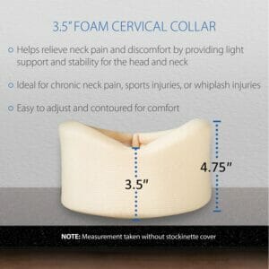 Foam Cervical Collar in Beige - 3.5" Beige