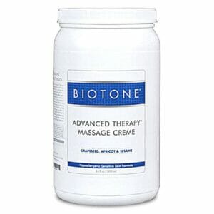 Biotone Advanced Therapy Massage Creme, Gel, or Lotion - Advanced Creme 1/2 Gallon