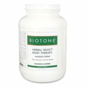 Biotone Herbal Select Massage Creme, Oil, or Foot Lotion - Body Creme 1 Gallon
