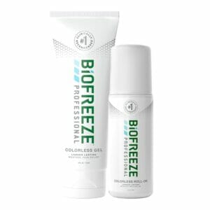 Biofreeze Professional Special - Buy 38 Get 10 Free! No Limit - 24 - 4oz Tubes (Colorless) & 24 - 3oz Roll-Ons (Colorless