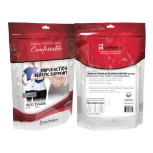 Triple Action Elastic Back Support with Pad
