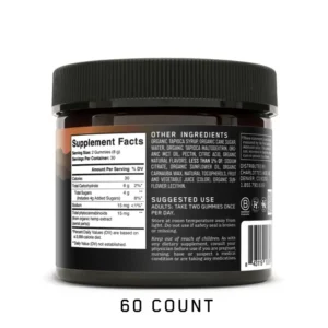 CBD GUMMIES: 15MG DAILY WELLNESS 60 CT Not for Resale in CA, VA, or GA