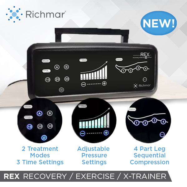 Richmar REX Combo Pneumatic Compression System for Muscle Recovery