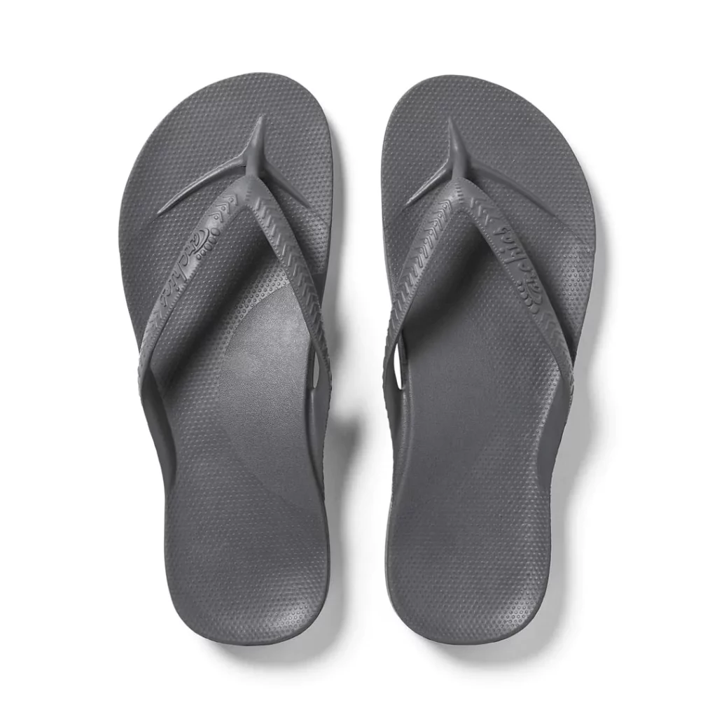 Archies Flip-Flops in Charcoal - Chiro1Source