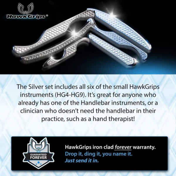 HawkGrips Silver Set