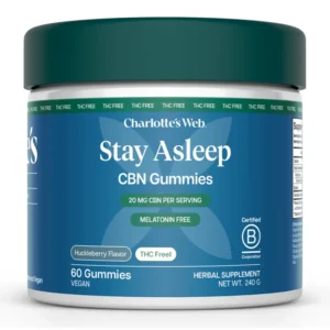 STAY ASLEEP CBN SLEEP GUMMIES Charlotte's Web Not for Resale in CA, VA, or GA