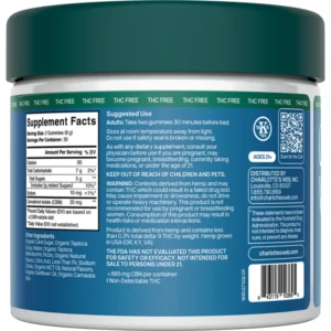 STAY ASLEEP CBN SLEEP GUMMIES Charlotte's Web Not for Resale in CA, VA, or GA