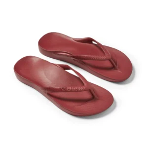 Archies Flip-Flops in Sangria Red
