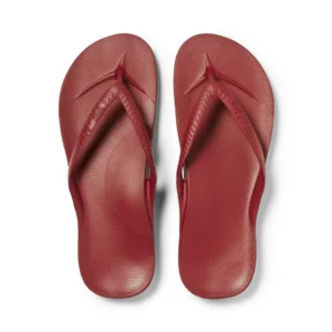Archies Flip-Flops in Sangria Red